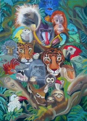 Animal Kingdom / oil on canvas / 50 x 70 cm / 2017